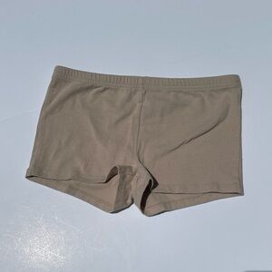 Girls Beige Dance Booty Shorts
